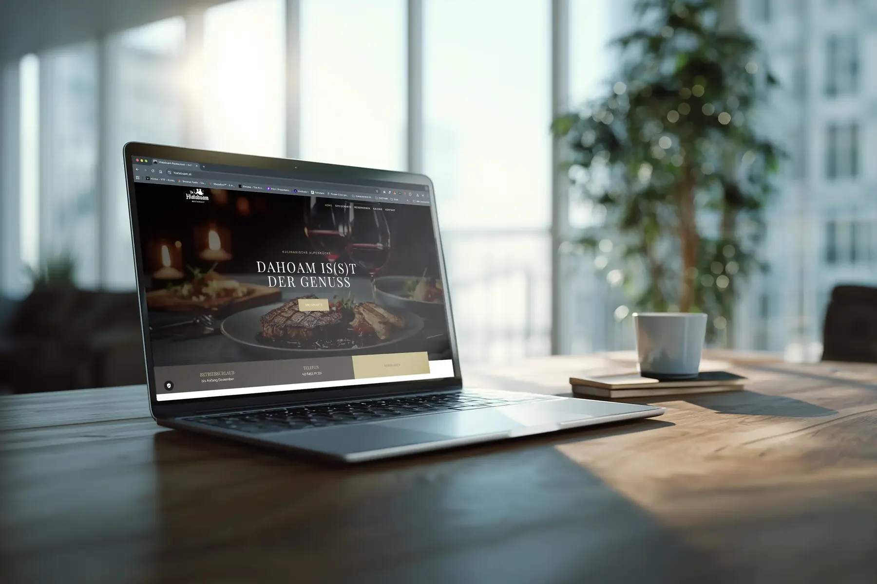 De Hiatabuam, Gastronomie, Projekt von Gipfeldesign