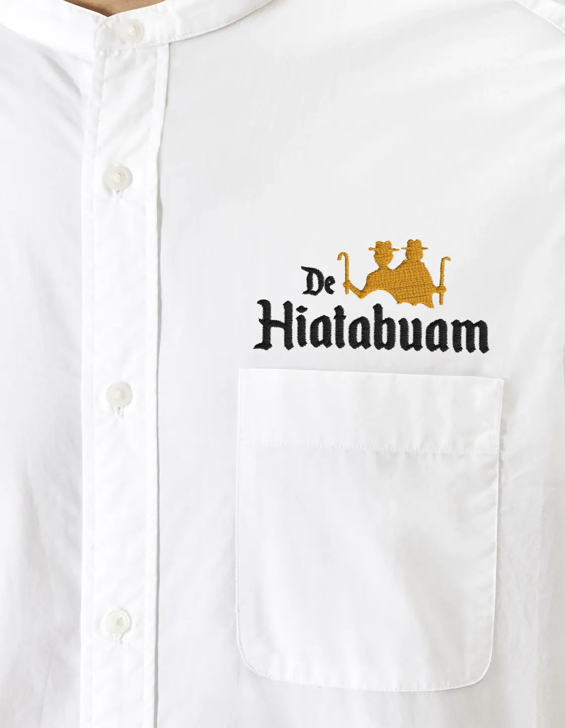 Bestickte Arbeitskleidung für De Hiatabuam