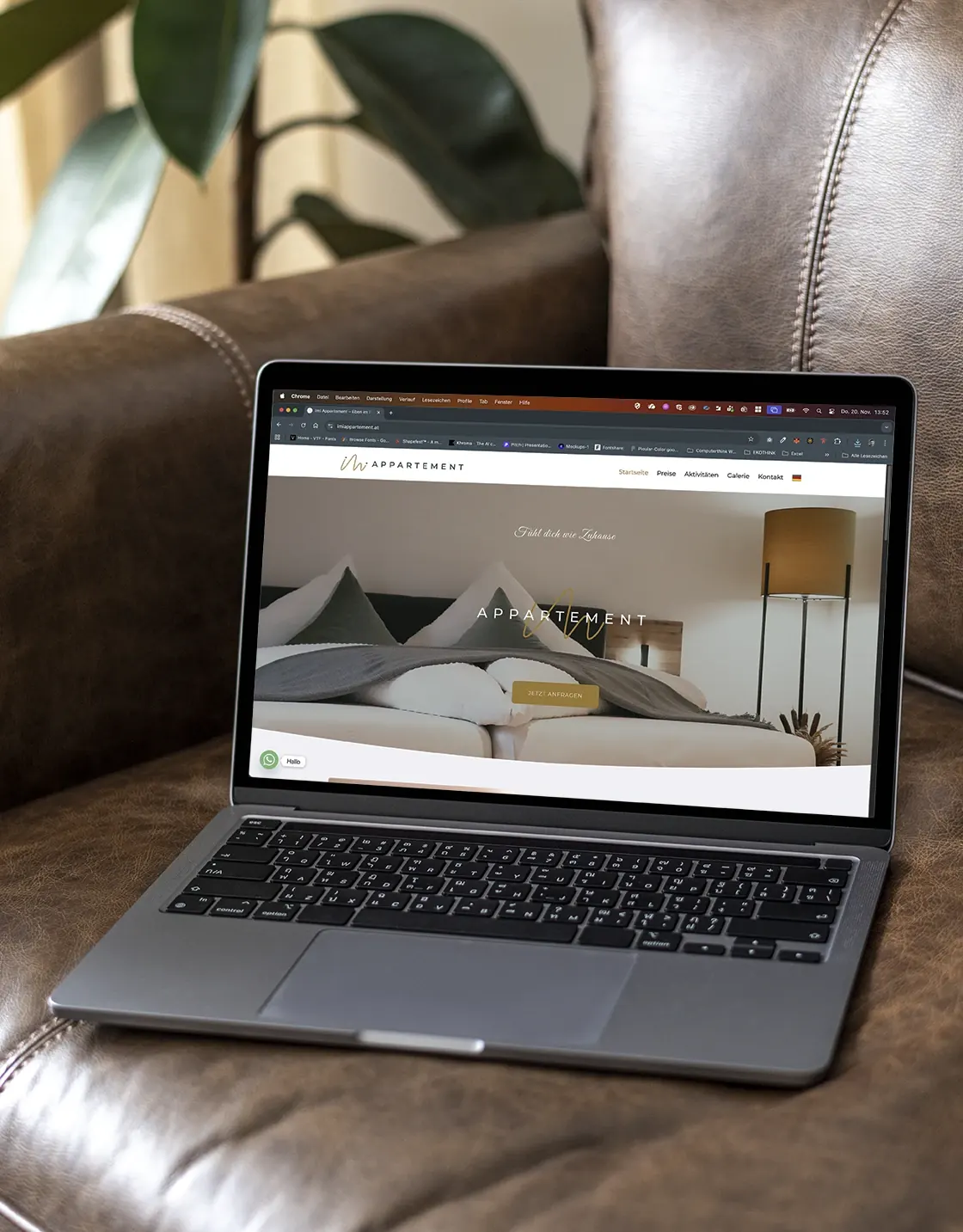 Website des Imi Appartement in Eben im Pongau